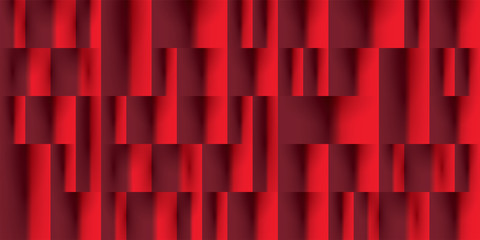 Abstract red 3d geometric background illustration
