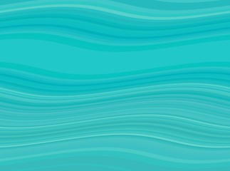 Fototapeta premium abstract waves background with medium turquoise, dark turquoise and light sea green color. waves can be used for wallpaper, presentation, graphic illustration or texture