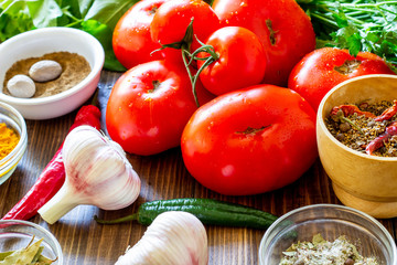 Fresh vegetables on a wooden background. Healthy eating.