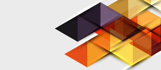 Triangle geometrical modern business presentation design template, abstract pattern for any background