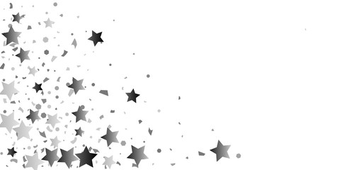 Fototapeta premium Silver glitter confetti
