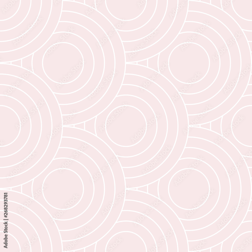 Poster abstract retro pattern of geometric shapes. neutral mosaic backdrop. geometric wave of circles backg