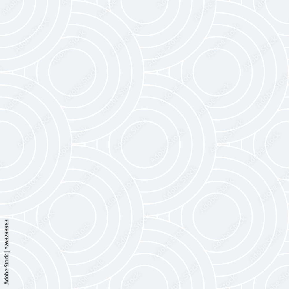 Poster abstract retro pattern of geometric shapes. neutral mosaic backdrop. geometric wave of circles backg