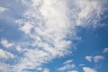 Blue sky with clouds