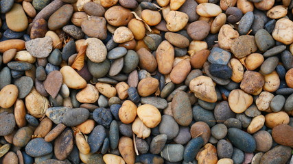 pebbles beach stone background, colorful stone garden