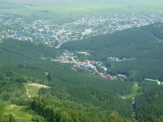 Fototapeta na wymiar aerial view of the village