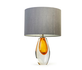 Elegant table lamp isolated on white background