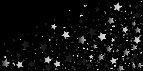 Silver glitter confetti