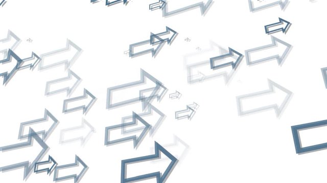 Paper Rising Arrows in Origami Style - Looping Abstract Video Footage