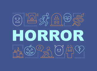 Fototapeta premium Horror word concepts banner