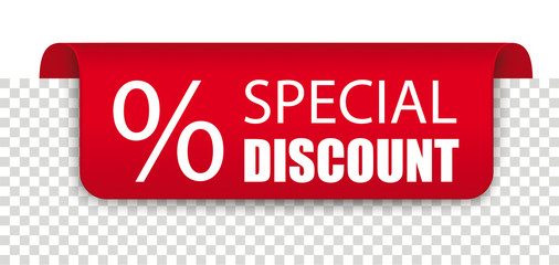 Special Discount Red Covert Marker Banner Transparent