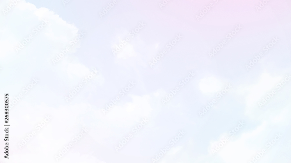 Wall mural abstract blurred beautiful soft cloud background with a pastel multicolored gradient with bokeh conc