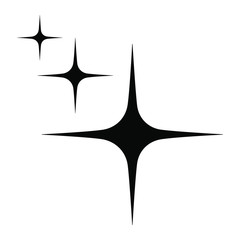 Shine icon, Clean star vector icon illustration.