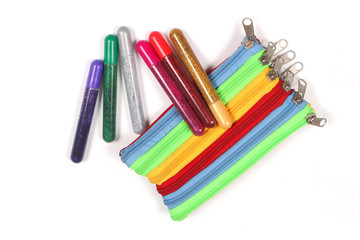 Colorful sparkling pens