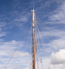 Ship Sail Against Blue Sky