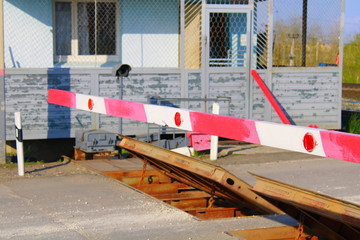barrier on the railway