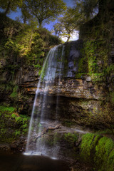 Henrhyd Falls near Coelbren, with a drop of 90 feet it's the highest waterfall in South Wales, UK.