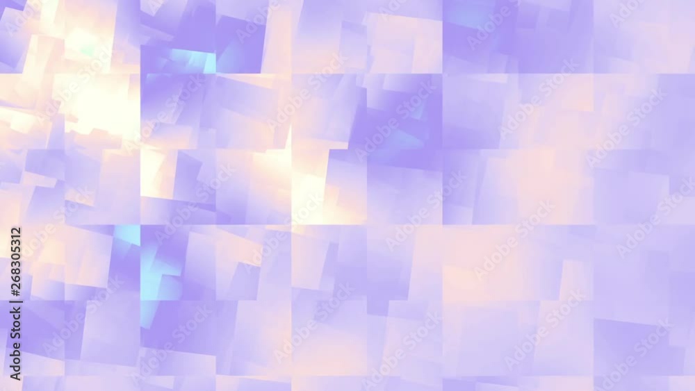 Aufkleber Transforming abstract shapes. Abstract futuristic background. Seamless looping footage.