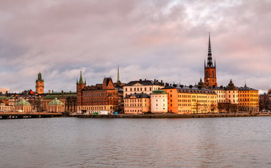 Fototapeta na wymiar Stockholm, Sweden. View of Stockholm from the river