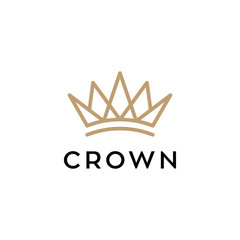 crown concept vector logo design