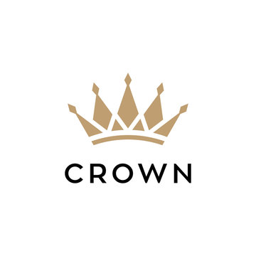 crown concept vector logo design
