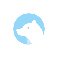 bear head vector logo design
