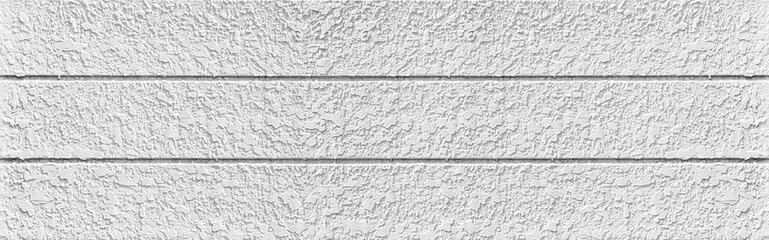 Panorama of Plaster walls painted white texture and background