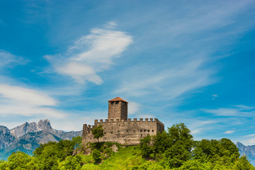 Zumelle castle in Italy