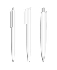 A pen. Layout pen. Stationery item. Three different layout pens.