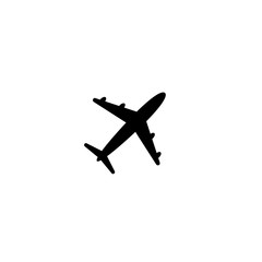 Airplane icon symbol on white background