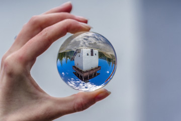 Lookout called Veza in village Velke Borove, Slovakia