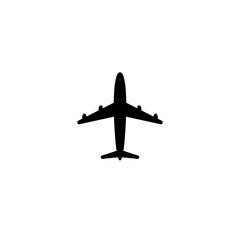 Airplane icon symbol on white background