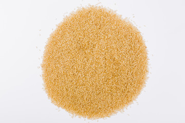 Flat lay rice composition