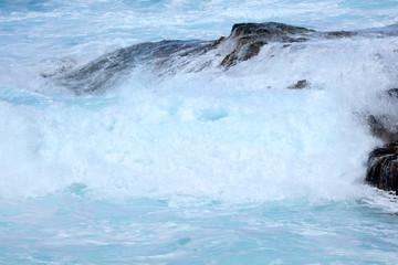 Meer Ozean Meerwasser mit verschiedenen Wasserfarben