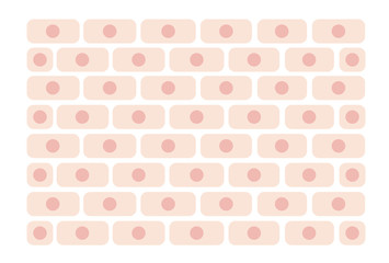 Skin cell pattern flat illustration