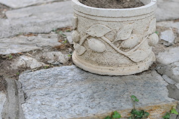 Naklejka premium Elements of old architecture. Ancient city. Travels. Close-up.