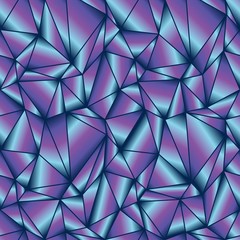 Obraz premium Seamless geometric pattern. Background of abstract fluorescent triangles