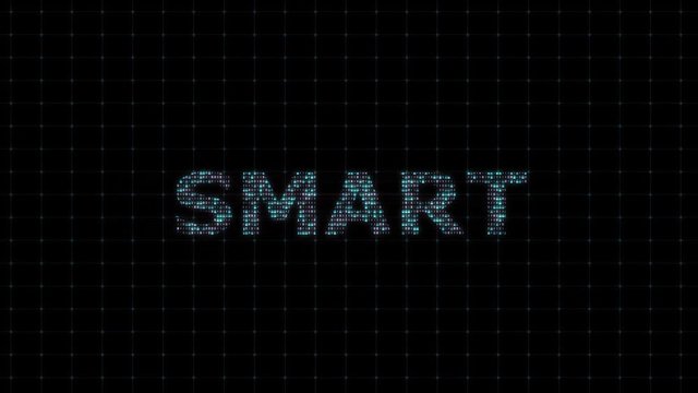 Digital animation, smart, with digital binary code, digital coding, computational operation, IT sphere