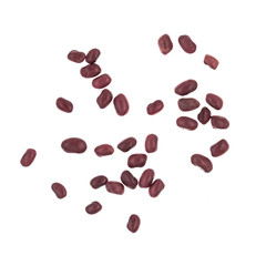 Red beans isolated on white background