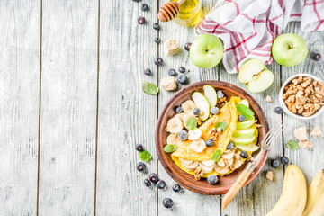 Sweet stuffed egg omelette