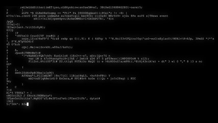 encrypted programming security hacking code data flow stream on display new quality numbers letters coding techno joyful video 4k stock image