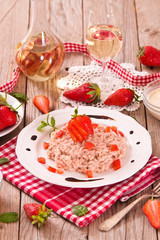 Strawberry risotto.