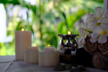 spa aromatherapy candles background