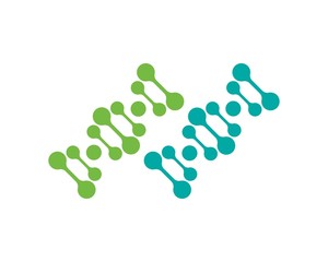 Dna genetic logo icon illustration