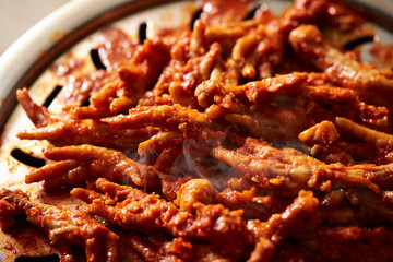Dakbal, Korean spicy chicken feet 