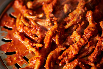 Dakbal, Korean spicy chicken feet 