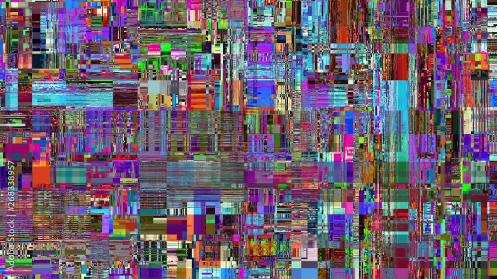 Poster abstract fast flickering texture with noise artifacts codec. looping video interference footage. imi