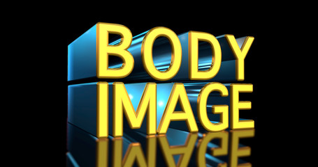 Mental Health Awareness week an annual campaign in May highlighting awareness of mental health. May 2019 theme - body image. 3D Illustration