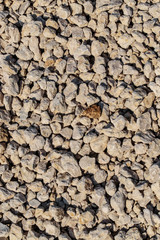 Construction gravel as abstract background