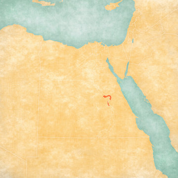 Map of Egypt - Qena Governorate